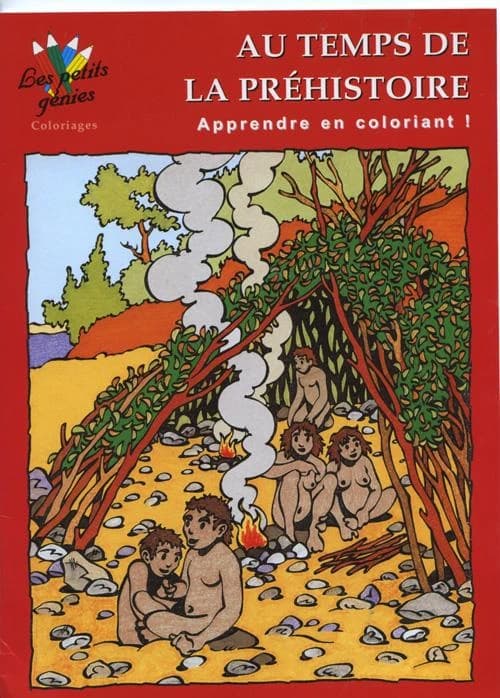 Au temps de la prehistoire-coloriages