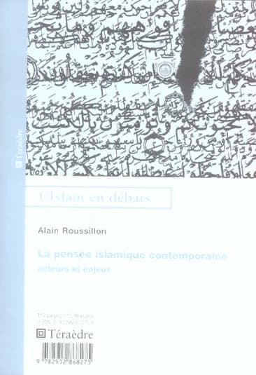La pensée islamique contemporaine : acteurs et enjeux