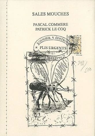 Sales mouches ; timbres d'artistes, en prêt à poster