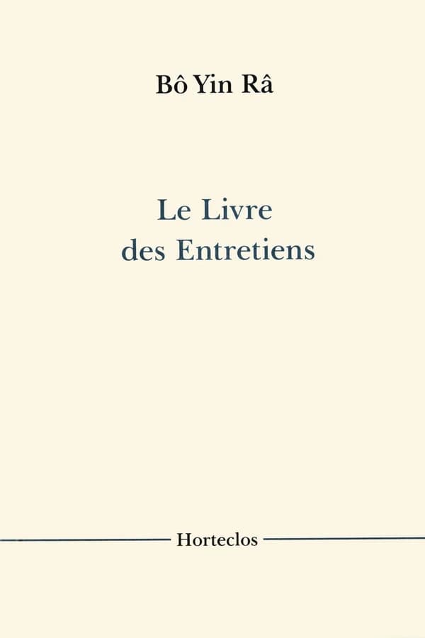 Le livre des entretiens
