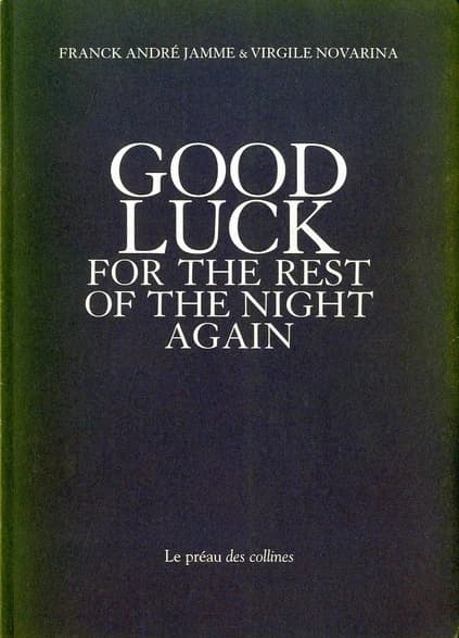 Good luck for the rest of the night again