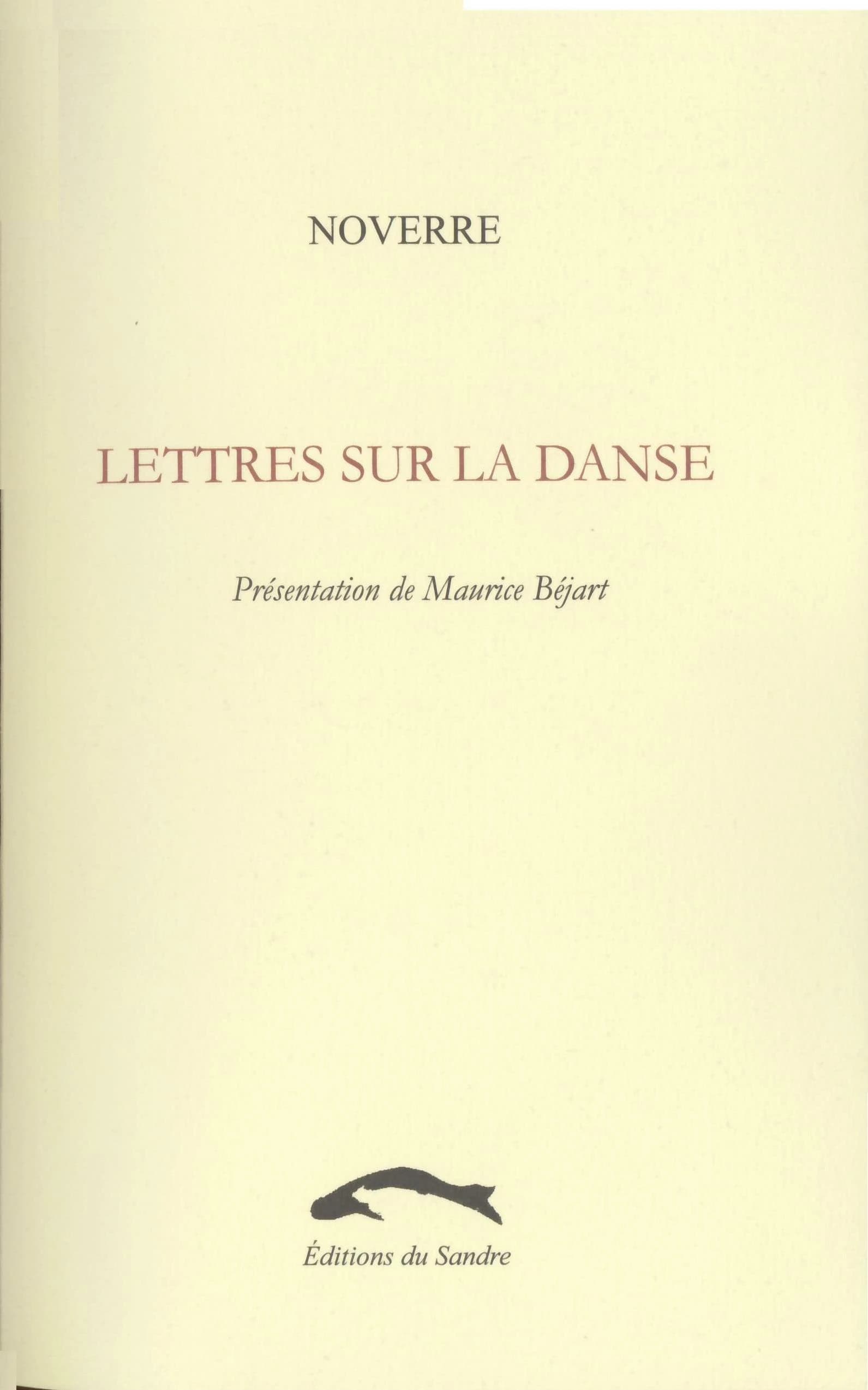 Lettres sur la danse