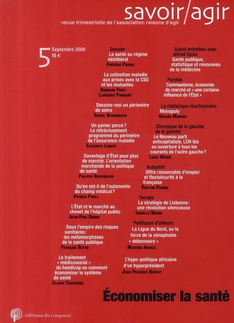 économiser la santé (septembre 2008)