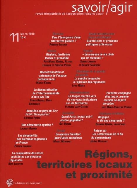 Régions, territoires locaux et proximité