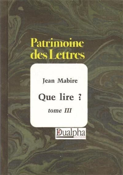 Que lire ?