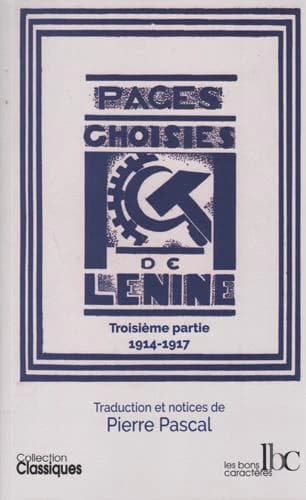 Pages choisies Troisième partie
