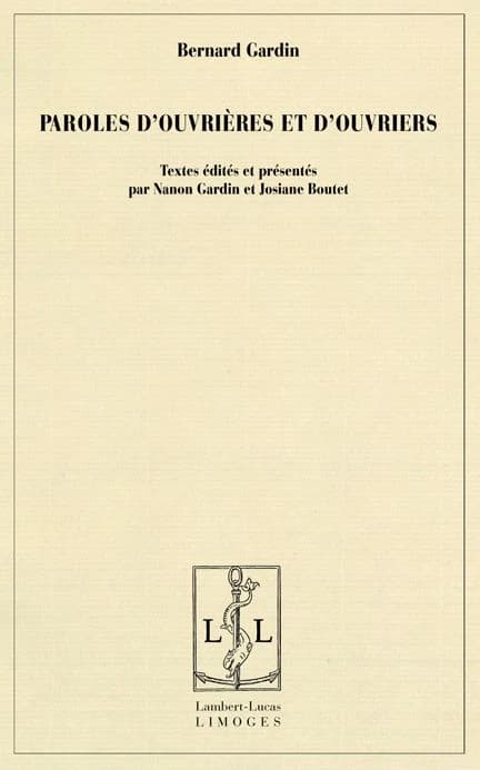 Paroles d'ouvrières et d'ouvriers
