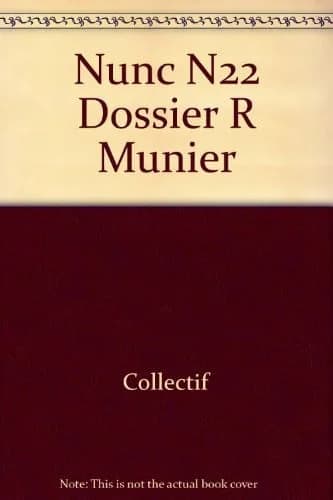Revue nunc n.22 : dossier Roger Munier
