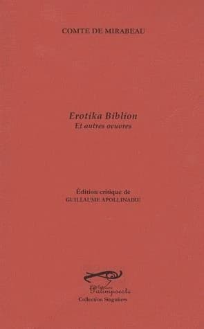 Erotika biblion : et autres oeuvres