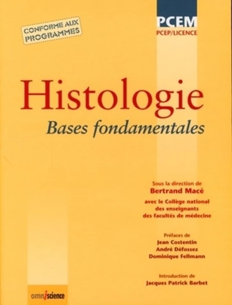 Histologie : bases fondamentales