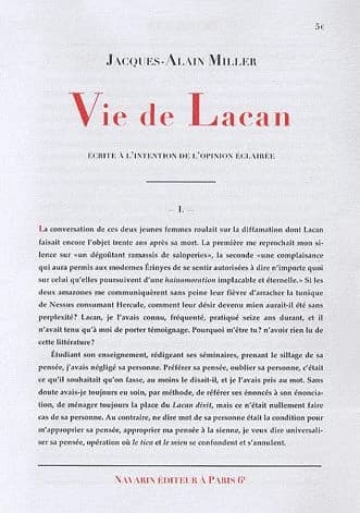 Vie de Lacan : écrite à l'intention de l'opinion éclairée