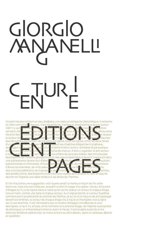Centurie : cent petits romans fleuves