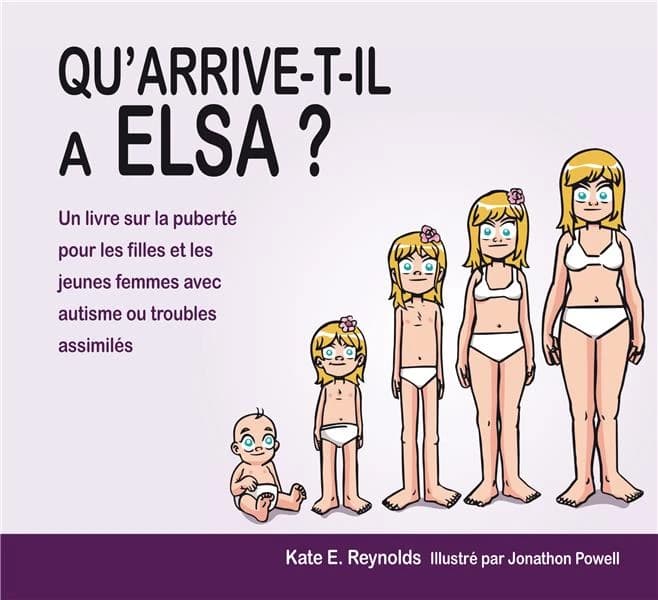 Qu'arrive-t-il à Elsa ? : un livre sur la puberté pour les filles et les jeunes femmes avec autisme ou troubles assimilés