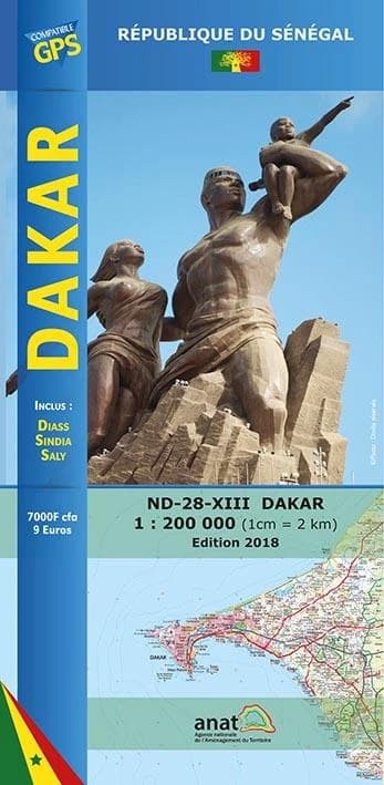 Dakar : Diass, Sindia, Saly (Éd. 2) conception et réalisation Éditions Laure Kane, DTGC, IGN France