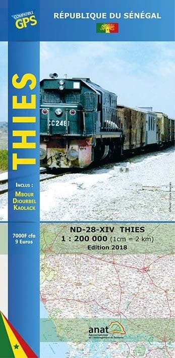 Thies : Mbour, Diourbel, Kaolack (Éd. 2) conception et réalisation Éditions Laure Kane, DTGC, IGN France