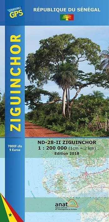 Ziguinchor (Éd. 2) conception et réalisation Éditions Laure Kane, DTGC, IGN France