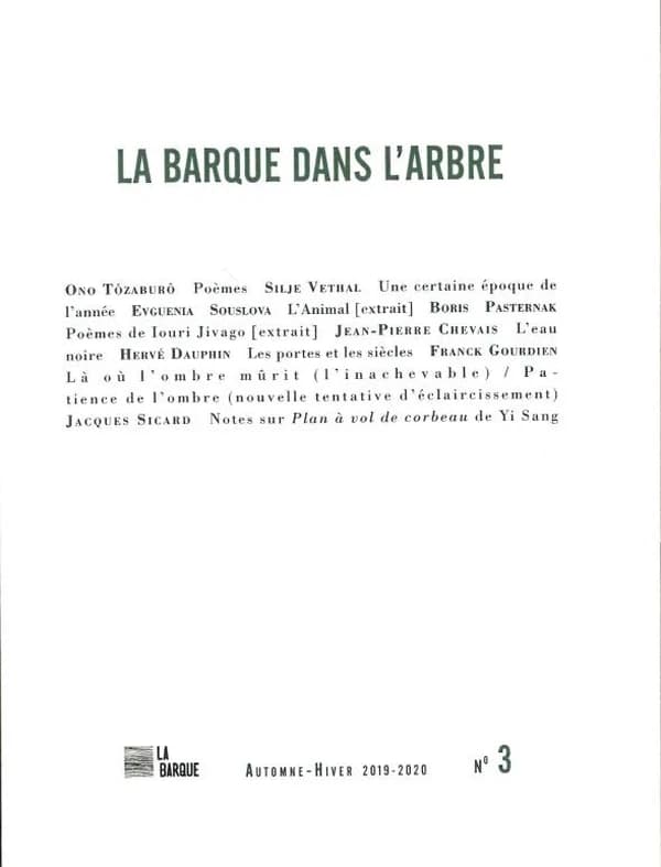 REVUE LA BARQUE n.3