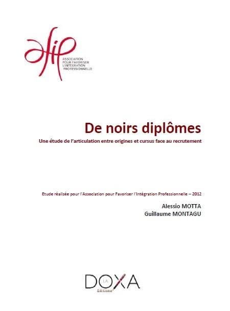 De noirs diplômes : une étude de l'articulation entre origines et cursus face au recrutement