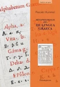Métaphilologie de "De lingua graeca"