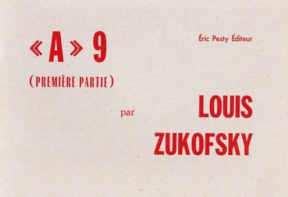 "A" 9. Première partie