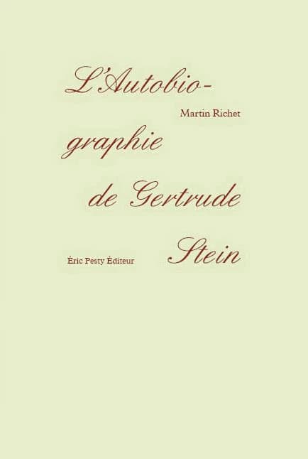 L'autobiographie de Gertrude Stein