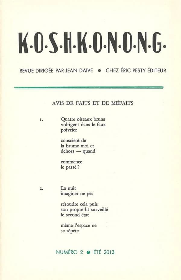 K.O.S.H.K.O.N.O.N.G. n.2 : été 2013