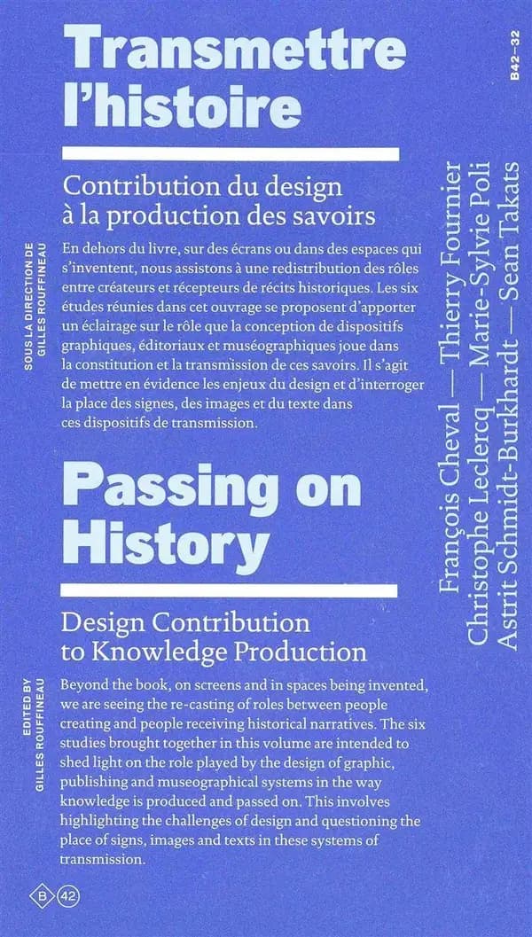 Transmettre l'histoire : contribution du design à la production des savoirs