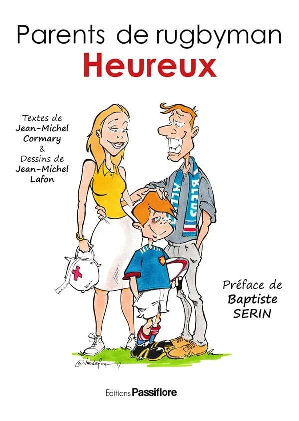 Parents de rugbyman heureux