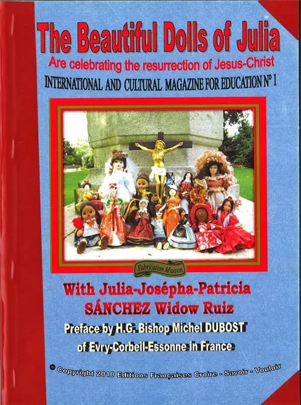 The beautiful dolls of Julia are celebrating the resurrection of Jesus-Christ