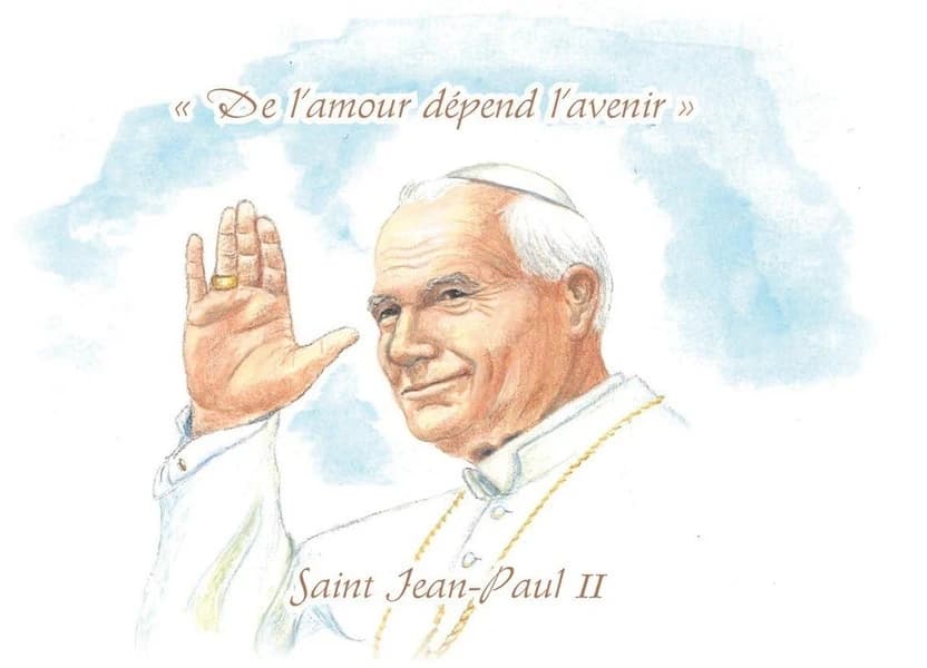 Images saintes "Jean-Paul II" par lot de dix