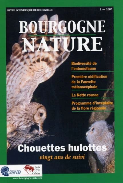 REVUE SCIENTIFIQUE BOURGOGNE-NATURE n.1 : chouettes hulottes ; vingt ans de suivi (édition 2005)