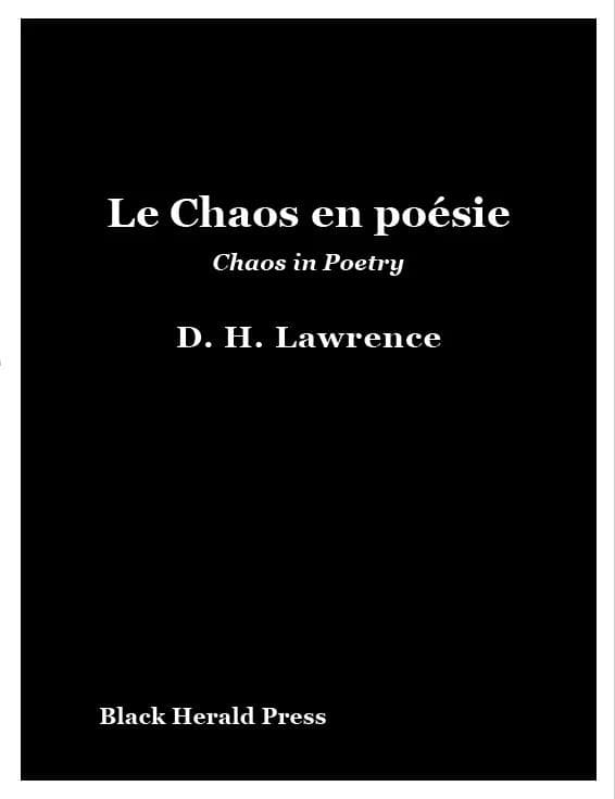 Le chaos en poésie