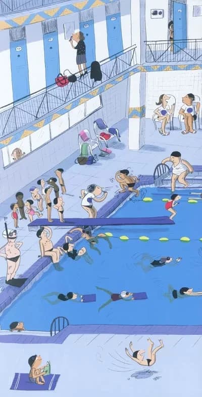 À la piscine : [Poster]