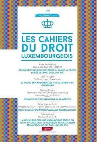 LES CAHIERS DU DROIT LUXEMBOURGEOIS n.26