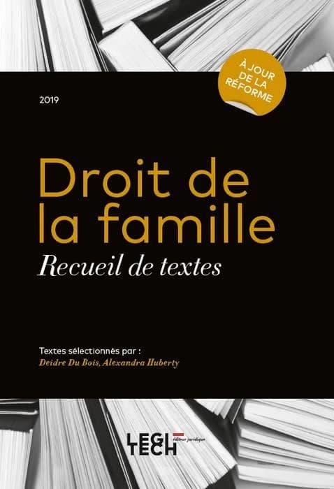 Droit de la famille ; recueil de textes