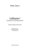 Lekhaim! : chroniques de la vie hassidique à Montréal
