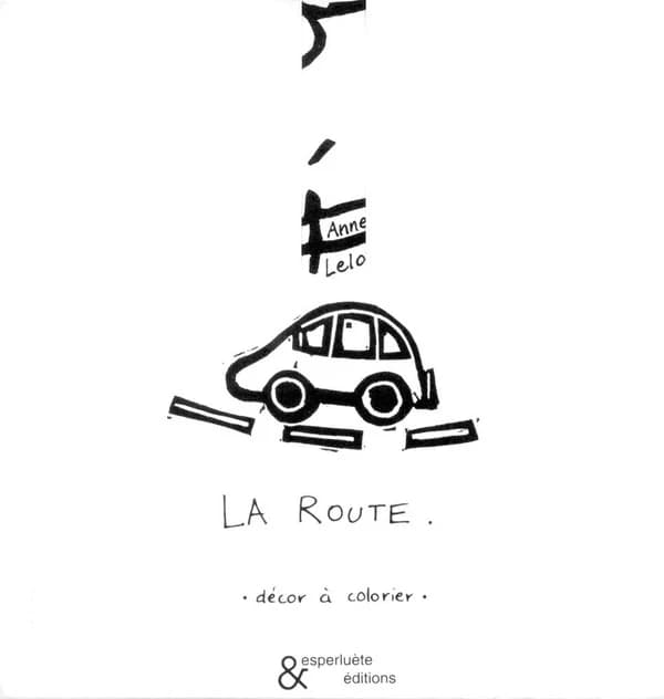 La route. : Décor à colorier