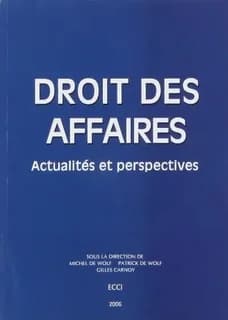 Droit des affaires : actualites et perspectives
