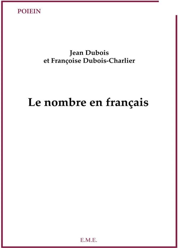 Le nombre en français ; Cortil-Wodon.