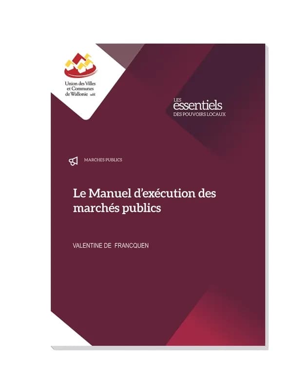 Manuel de l'execution des marches publics