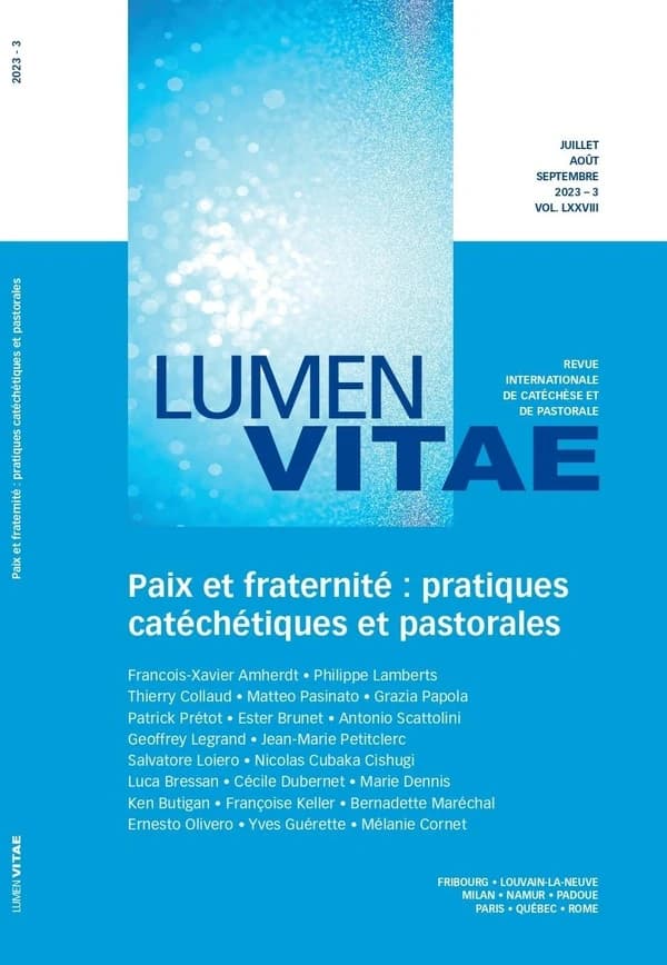 Paix et fraternité : pratiques catéchétiques et pastorales