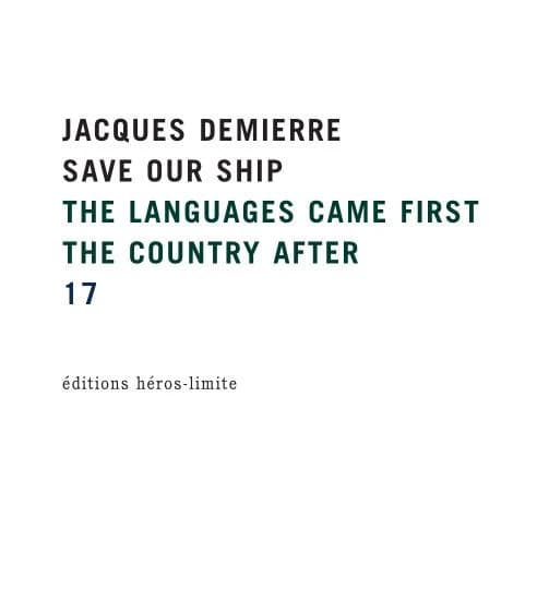 Pièces sur texte : the language came first ; the county after