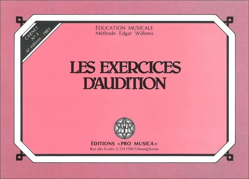 Les exercices d'audition, carnet n°3