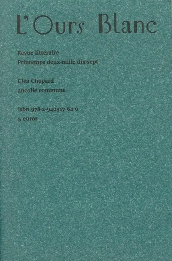 Cléa Chopard, ancolie commune