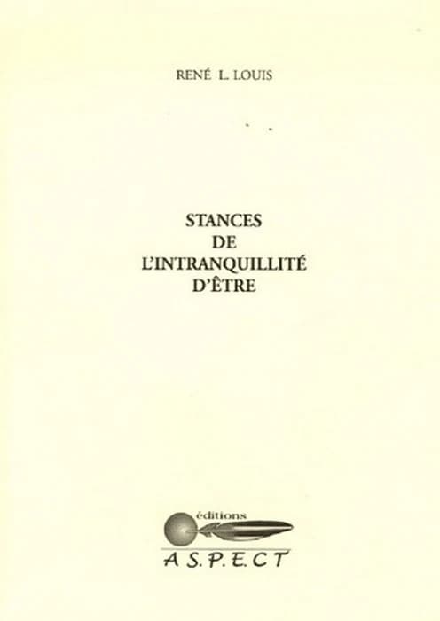Stances de l'intranquillité d'être