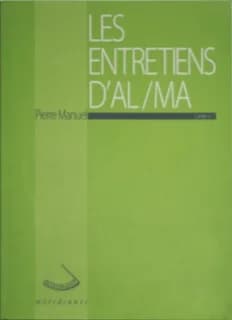Les entretiens d'AL-MA. Cahier n° 1