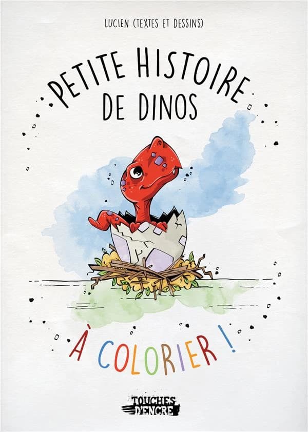 Petite histoire de dinos à colorier ! : [Album à colorier]