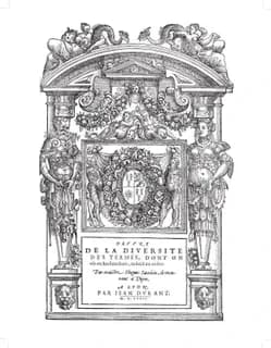 Oeuvre de la diversité des termes dont on use en architecture, reduict en ordre par maistre Hugues Sambin, demeurant à Dijon