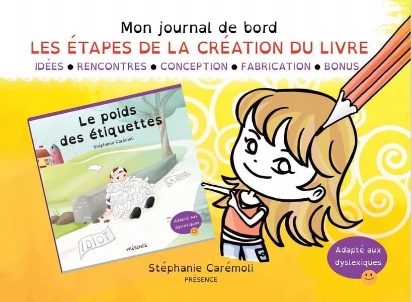 Mon journal de bord : les étapes de la création du livre "Le poids des étiquettes"