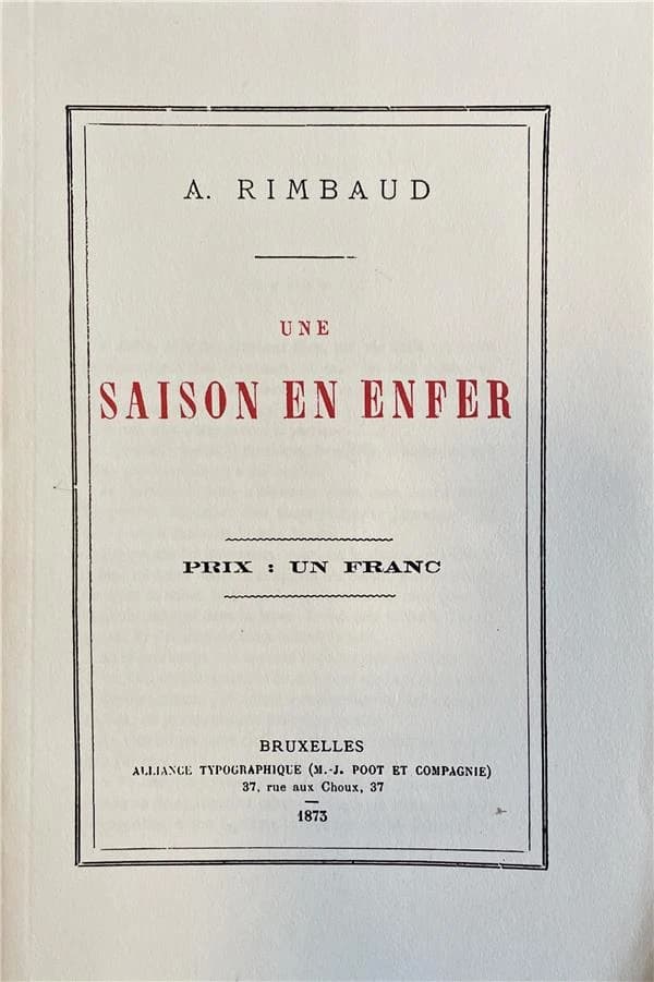 Une saison en enfer